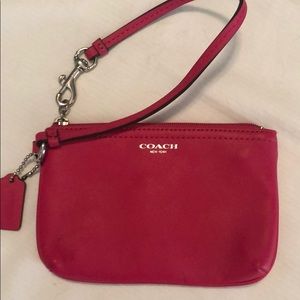 Coach Hot Pink Mini-Wristlet